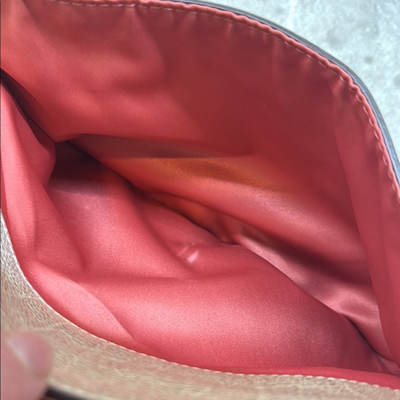 Rare Vintage Coach Whipstitch Silver Leather Women's Bag 11”x10” - Picture 14 of 16